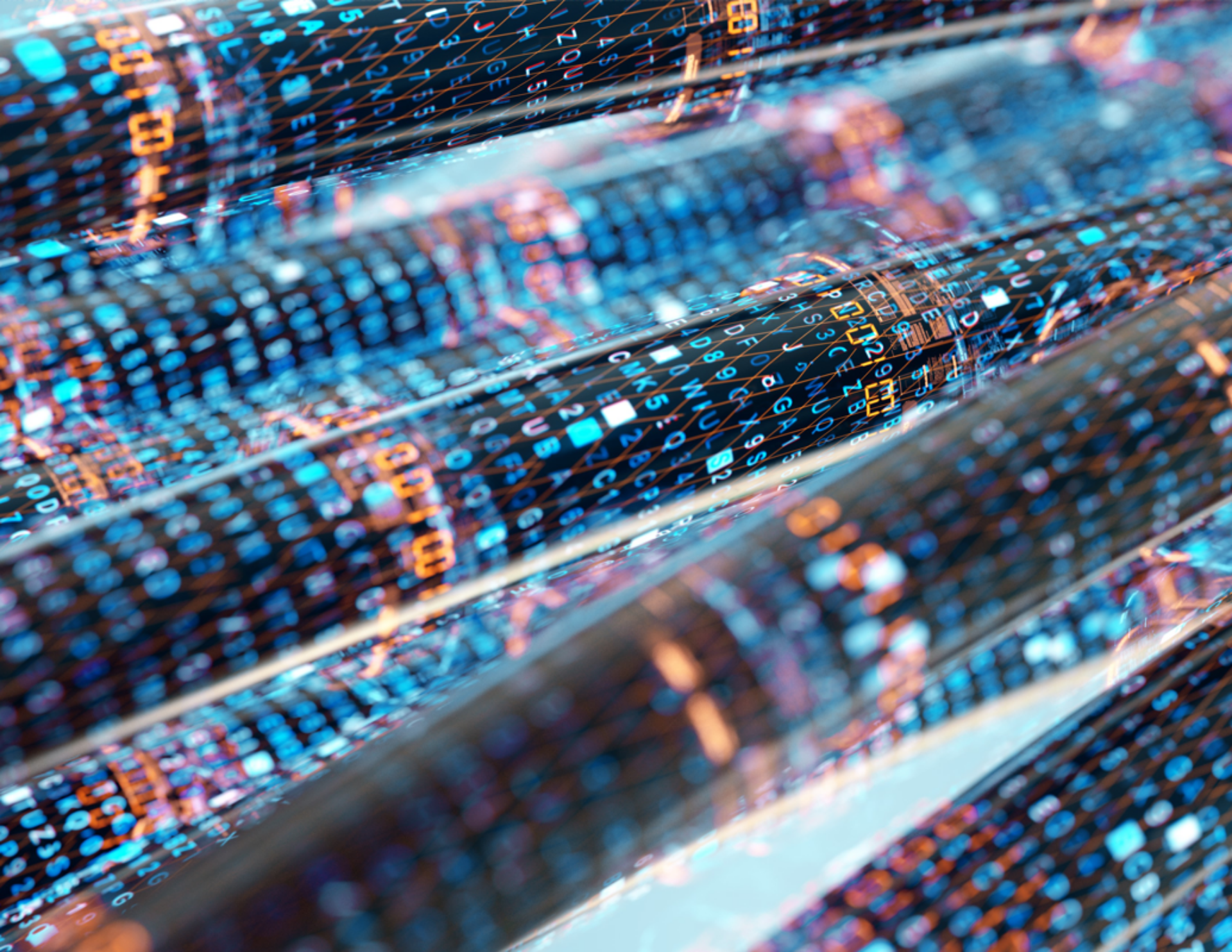 Close-up image showcasing a cluster of tubes, illustraating the concept of digital data flow.