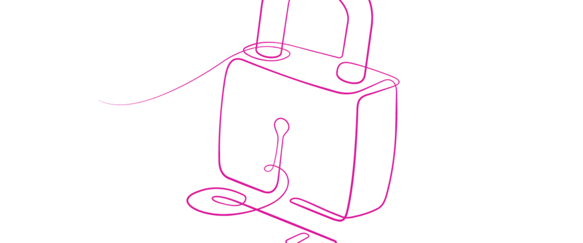 Illustration depicting a padlock and key