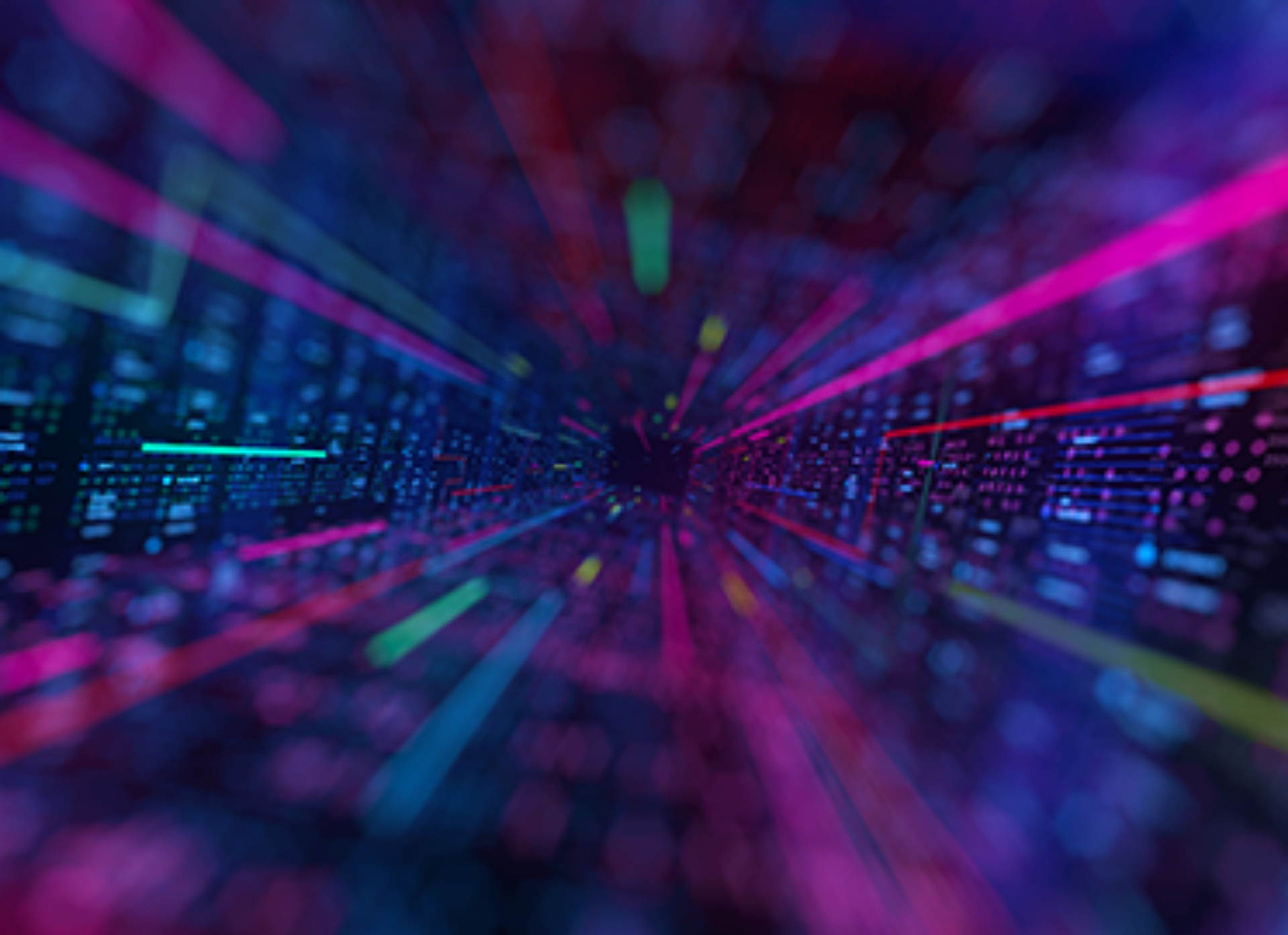 A computer screen adorned with a lively and colorful backdrop, highlighting an array of vivid colors and textures.