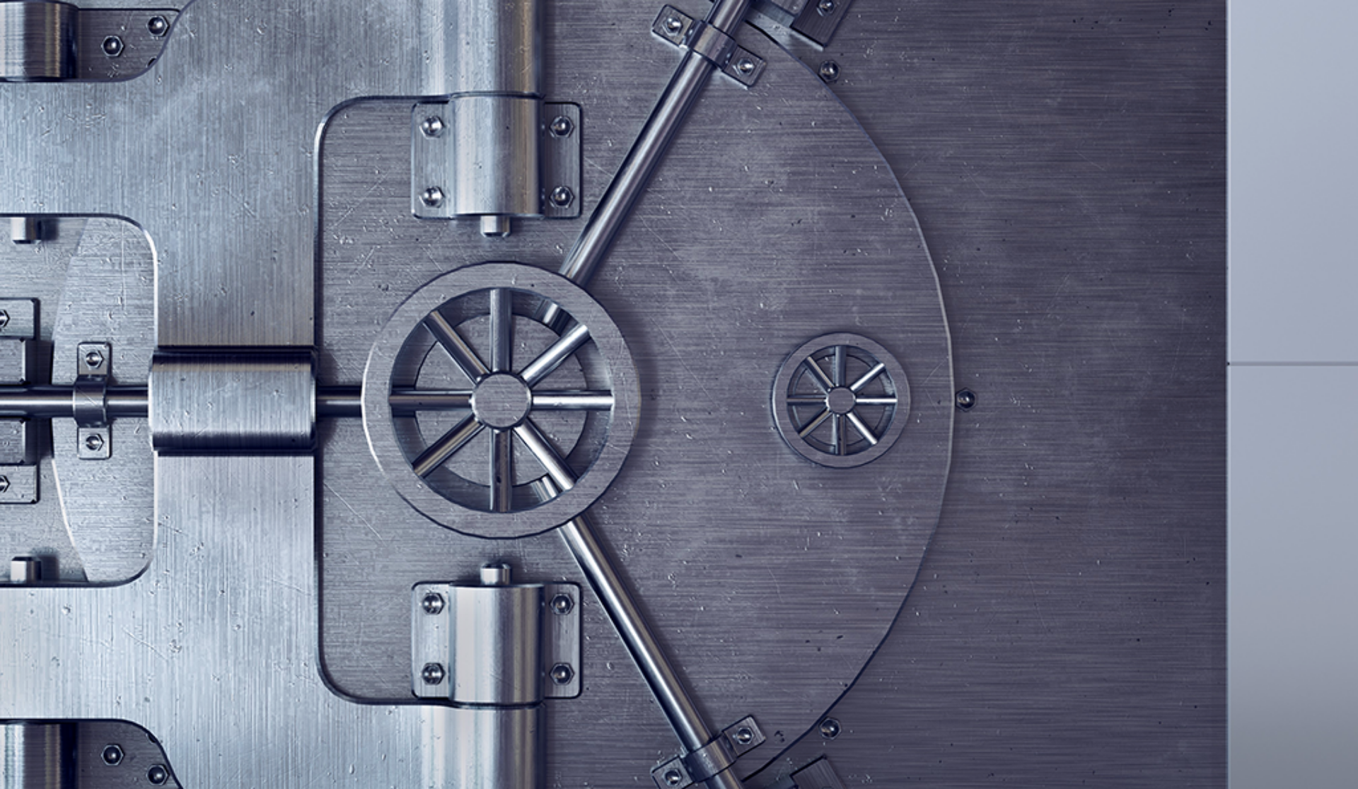 A robust metal safe equipped with a keyhole, illustrating a secure method for safeguarding valuables.